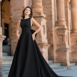 Vestido festera de negro 741 de Alma Couture