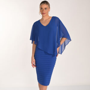 Vestido de punto elástico con sobrecapa 268023 de Lyman