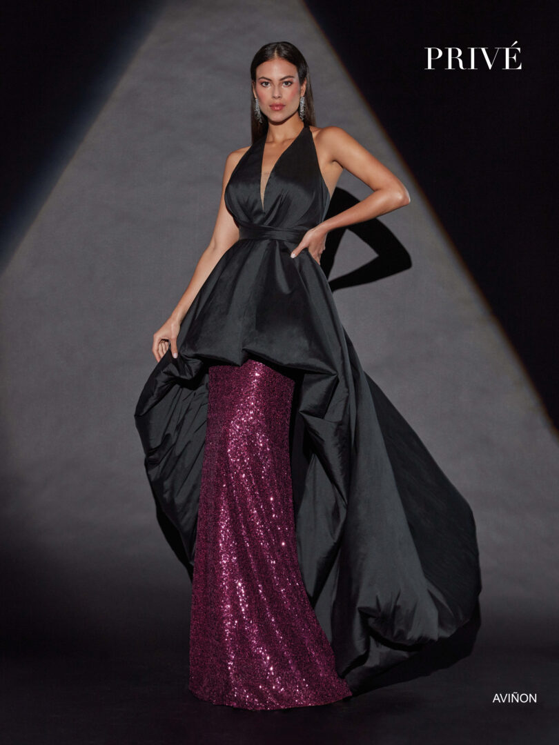 Vestido largo dos capas Aviñon de Manila Privé