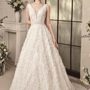 Vestido de novia fantasía cuerpo encaje 537 de Alma Couture