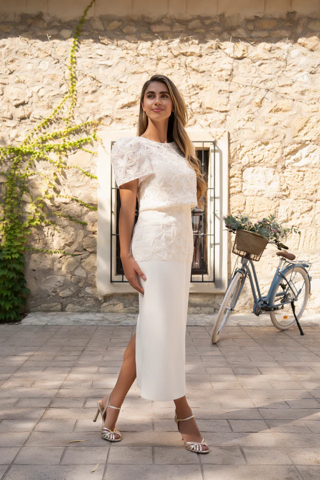 Conjunto dos piezas chaqueta y vestido Daney de Silvia Navarro