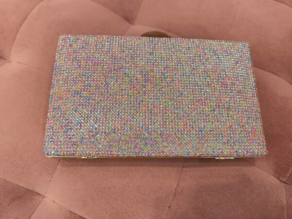 Bolso clutch multicolor brillante para fiesta y eventos - Imagen 3