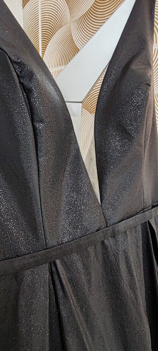 Vestido de fiesta largo negro con brillo 54057 de XM Collection - Imagen 3