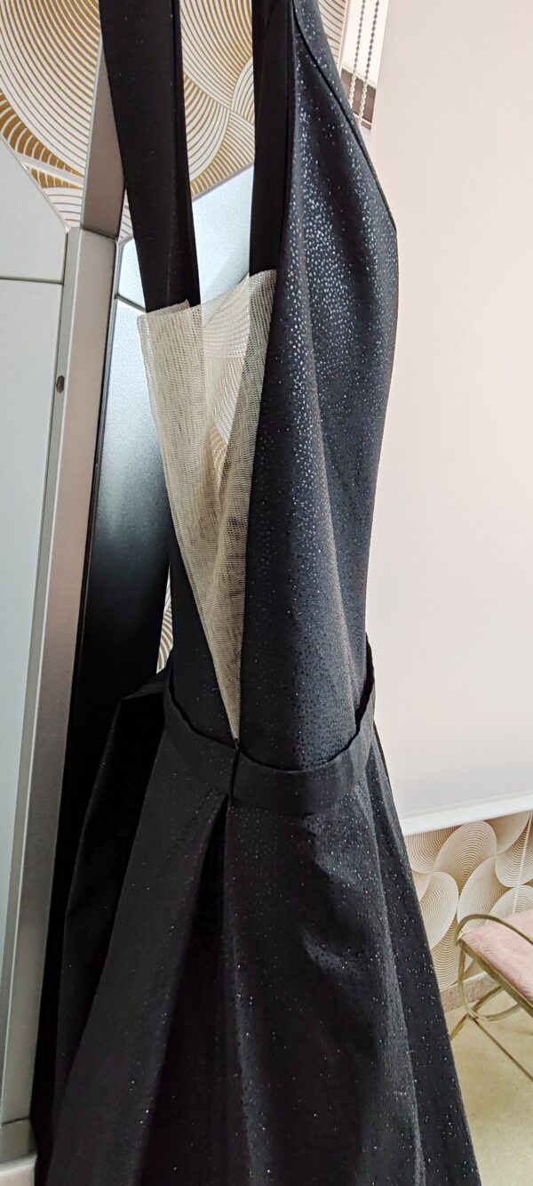 Vestido de fiesta largo negro con brillo 54057 de XM Collection - Imagen 4