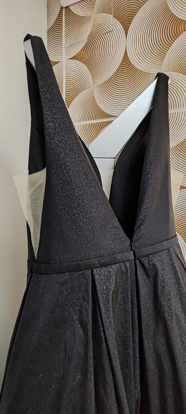 Vestido de fiesta largo negro con brillo 54057 de XM Collection - Imagen 5