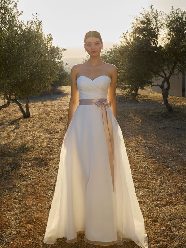 PRÓXIMA LLEGADA - Vestido de novia corte A y escote corazón  L1172 de Demetrios Bridal