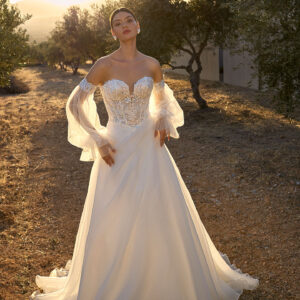 PRÓXIMA LLEGADA - Vestido de novia en falda tul y corsé L1175 de Demetrios Bridal