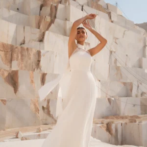 Vestido de novia halter Elisabeth de Silvia Navarro