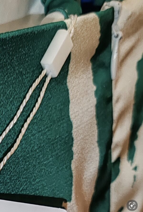 Vestido largo con tirantes verde y beige  PA2061 de Encandilata - Imagen 3