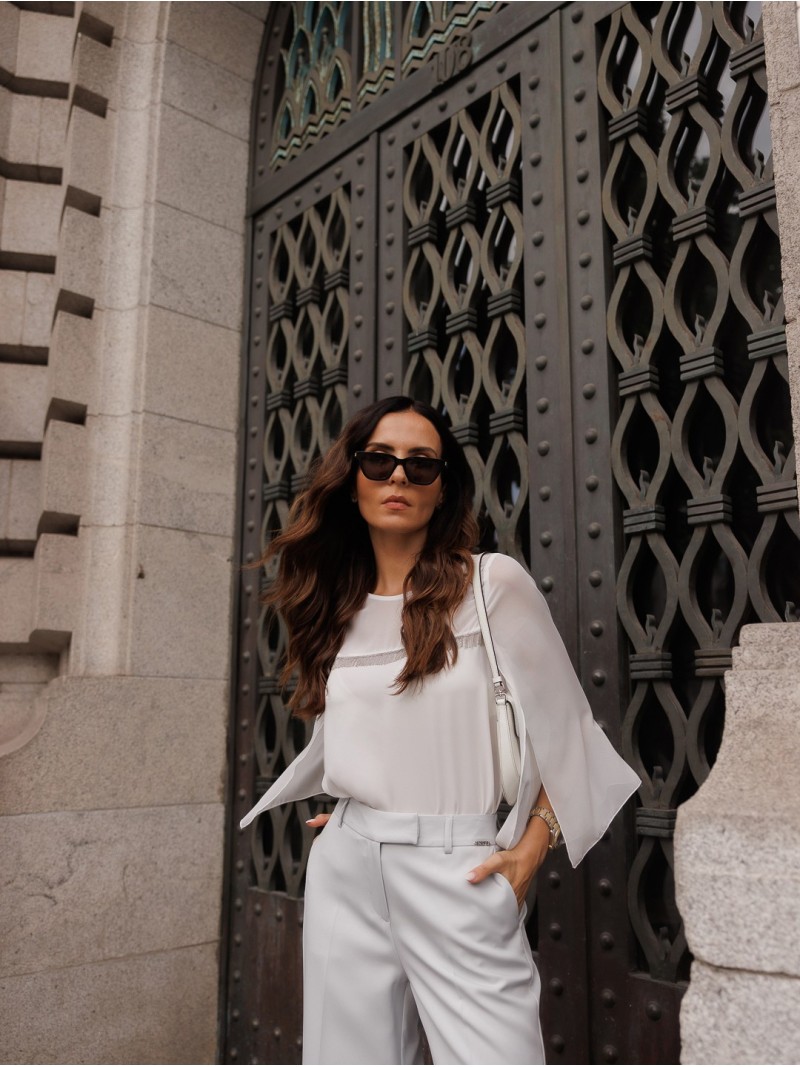 Túnica con mangas anchas y detalle de flecos 250049 de Scripta - Imagen 3